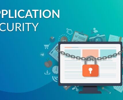 Illustration of web application security concept showing shield protection for websites, APIs, and online applications against cyber threats.