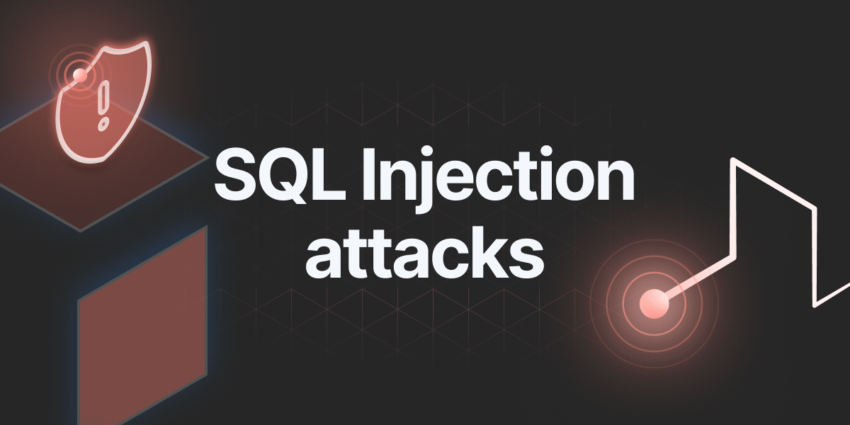 Illustration of an SQL Injection (SQLi) attack, showing a hacker exploiting a vulnerable web application's database to inject malicious SQL queries and gain unauthorized access to sensitive data.