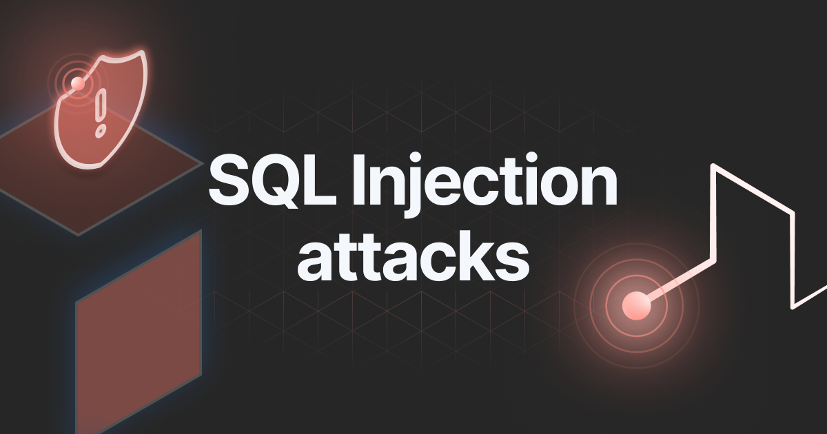 Illustration of an SQL Injection (SQLi) attack, showing a hacker exploiting a vulnerable web application's database to inject malicious SQL queries and gain unauthorized access to sensitive data.